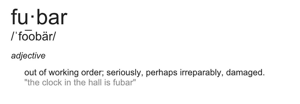 Meaning of FUBAR